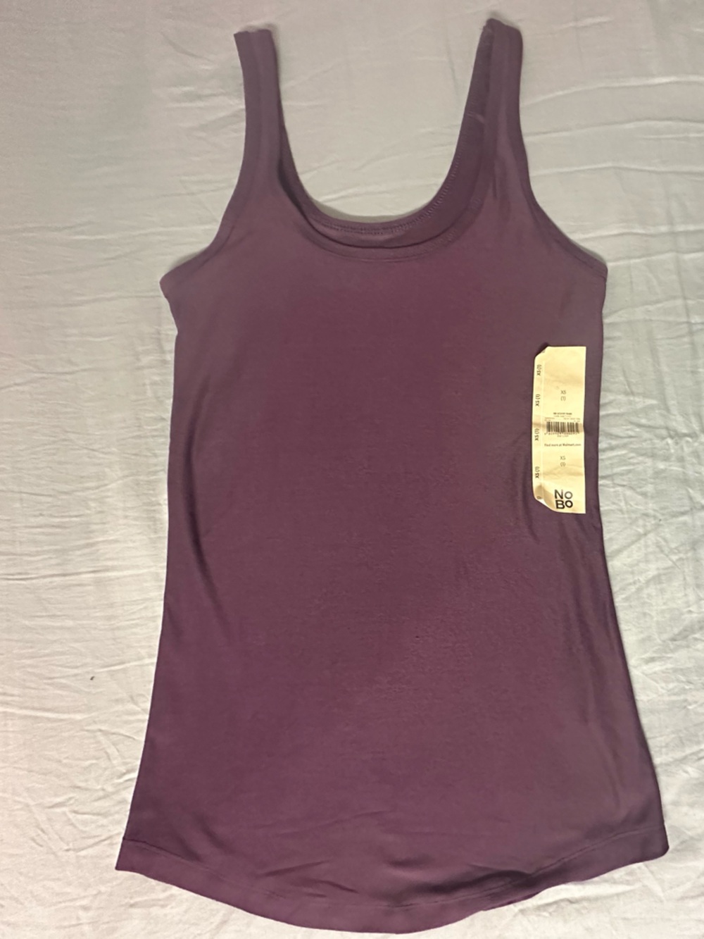 NoBo Women's Scoop Neck Tank Top in Dark Amethyst